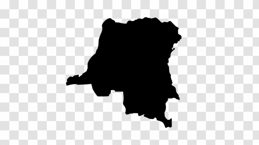 Flag Of The Democratic Republic Congo Crisis - Black And White - Map Transparent PNG