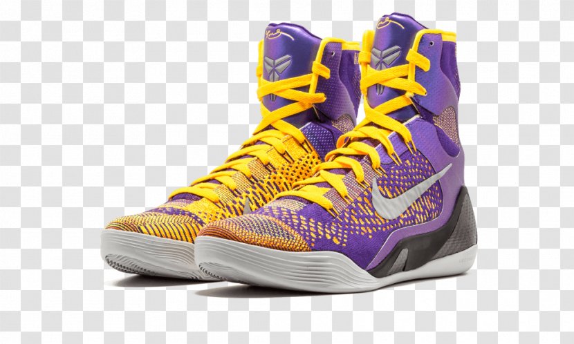 Shoe Sneakers Yellow Purple Violet - Basketball - Kobe Bryant Transparent PNG
