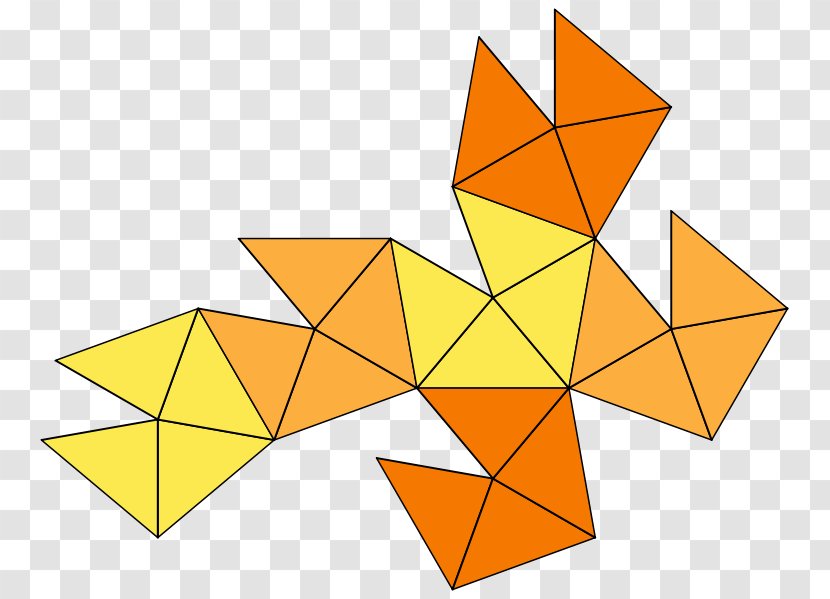 Hexahedron Polyhedron Triakis Tetrahedron - Symmetry - Triangle Transparent PNG