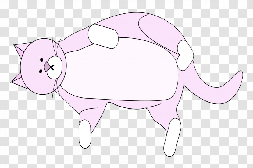 Cat Snout Whiskers Small Cartoon Transparent PNG