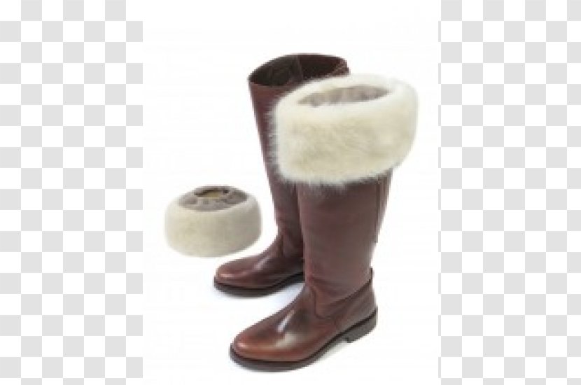 Snow Boot Shoe Fur - Beige Transparent PNG