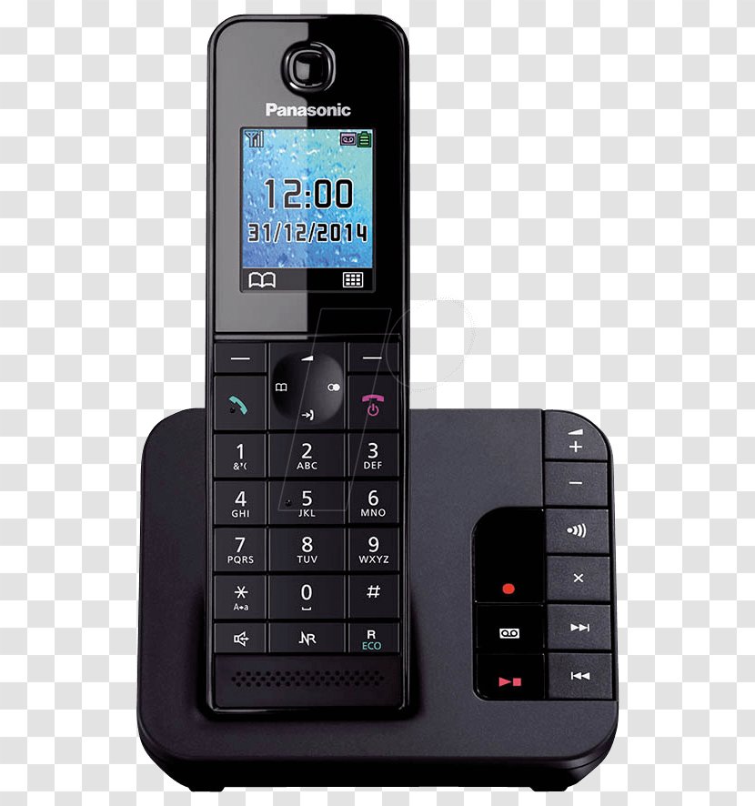 Panasonic KX-TGH22 Cordless Telephone Digital Enhanced Telecommunications - Call Blocking - Phone Transparent PNG