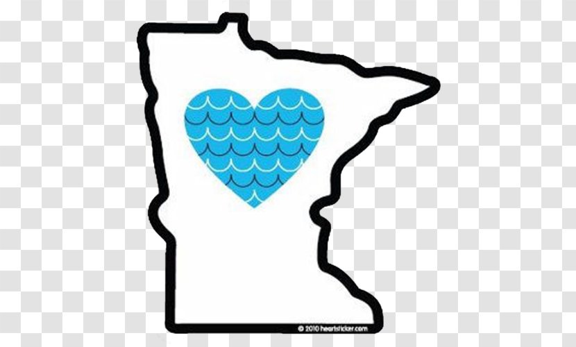 Minnesota City Vikings Twins Minneapolis The Lakes, - Isle - Heart Sticker Transparent PNG
