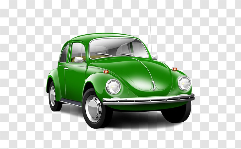Volkswagen Beetle Icon - Brand - Green Classic Car Transparent PNG