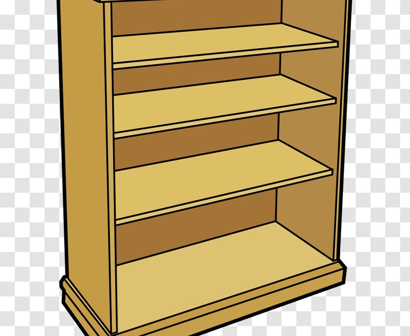 Clip Art Bookcase Shelf Openclipart Free Content - Filing Cabinet - Bookshelf Clipart Transparent PNG