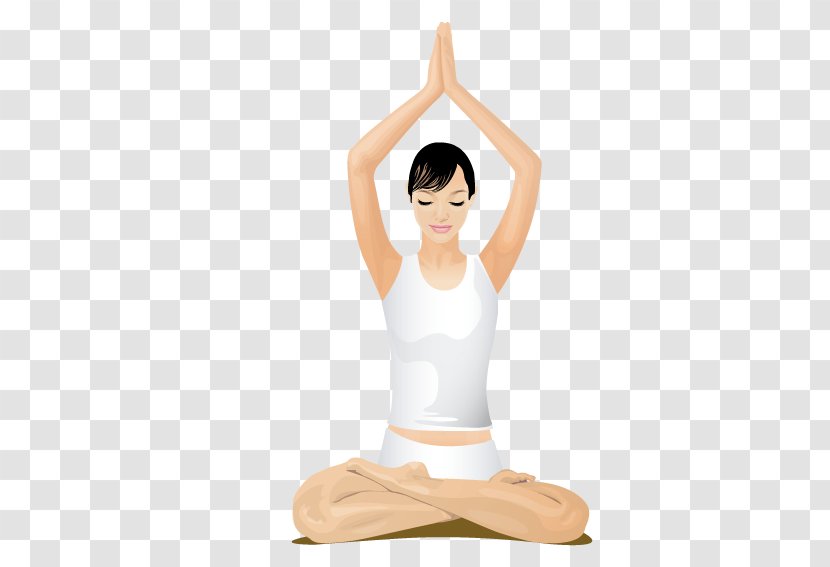 Download - Flower - Cross-legged Yoga Transparent PNG