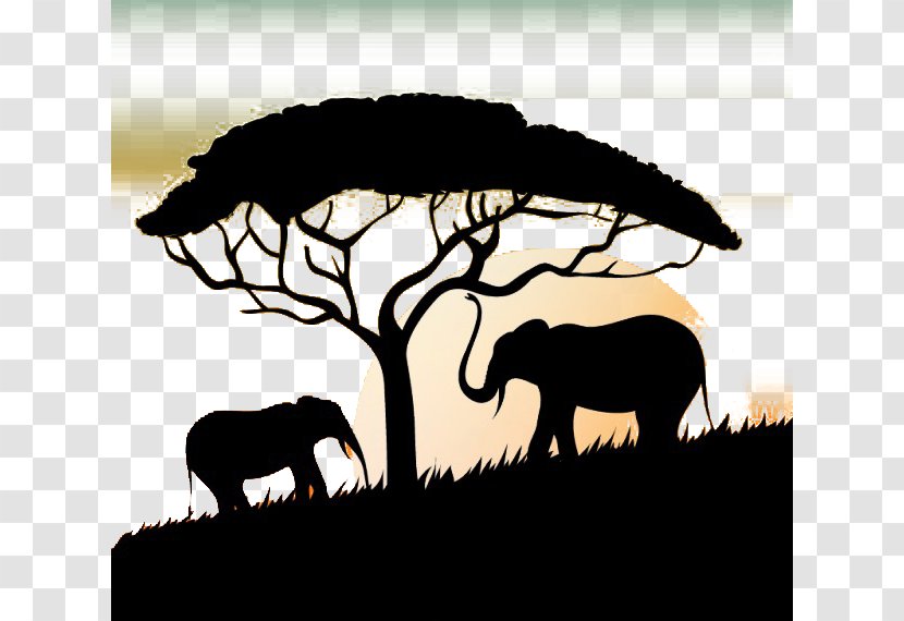 Botswana Slogan Tagline Advertising Logo - Cosmetics - Elephant Silhouette Transparent PNG