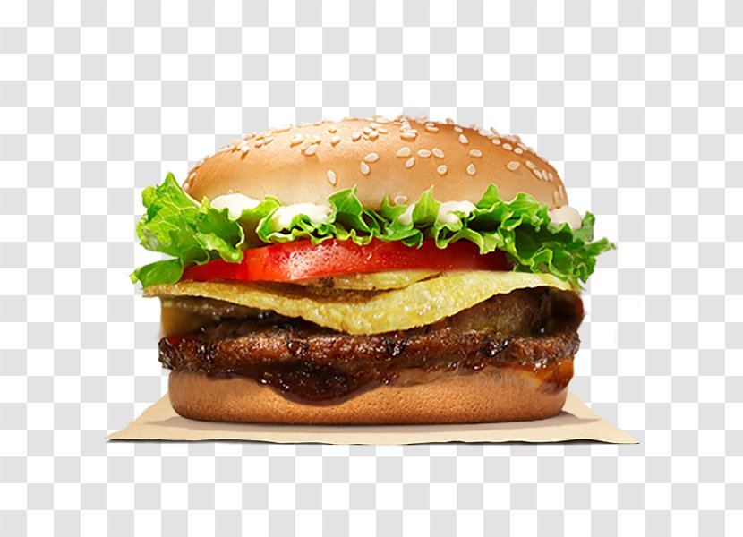 Whopper Hamburger Chicken Sandwich Cheeseburger Burger King Specialty Sandwiches - Breakfast Transparent PNG