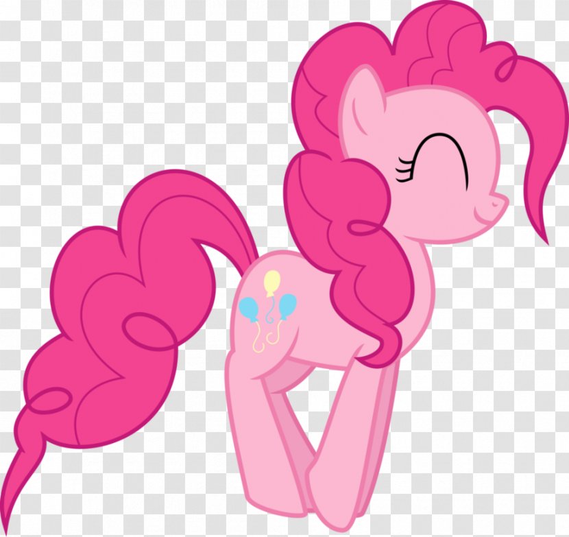 Pinkie Pie Rainbow Dash Pony Rarity Unicorn - Heart - Algonquian Vector Transparent PNG