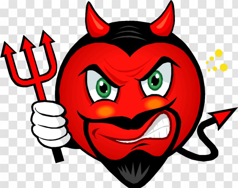 Smiley Emoticon Devil Emoji T-shirt - Cartoon Transparent PNG