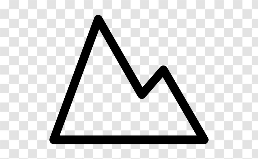 Mount Everest Mountain Range - Black And White - Vector Transparent PNG