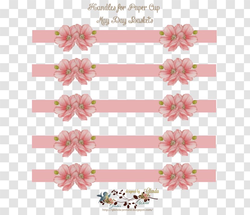 Floral Design Cut Flowers Textile Pattern - Cherry - Flower Transparent PNG