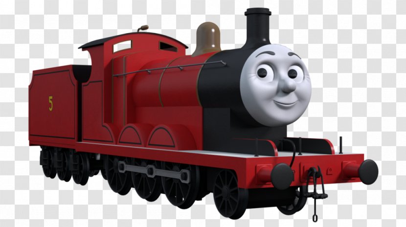 Thomas & Friends James The Red Engine Train Rail Transport Transparent PNG