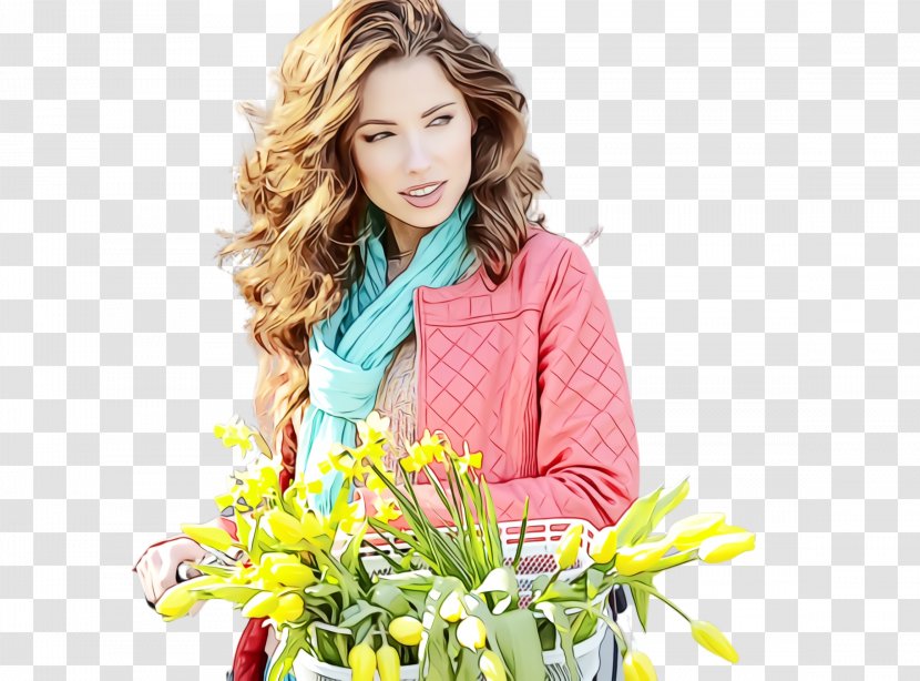 Floral Design - Wet Ink - Tulip Smile Transparent PNG