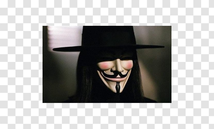 V For Vendetta Guy Fawkes Mask Costume - Thriller Transparent PNG