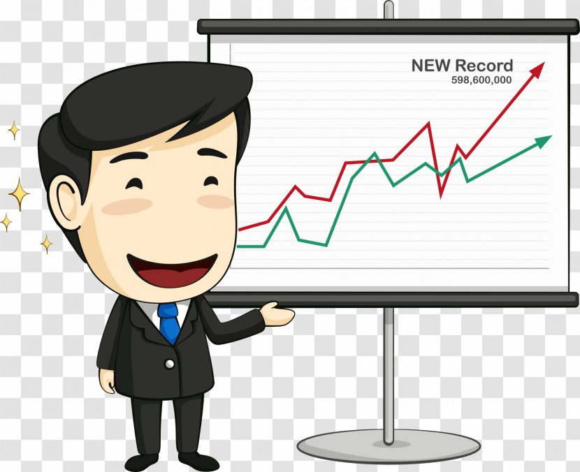 Chart Businessperson Illustration - Business - See Man Transparent PNG