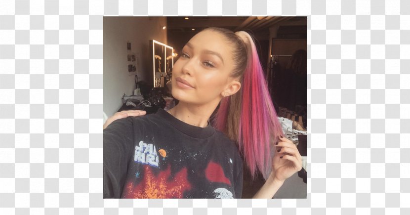 Gigi Hadid Human Hair Color Model Coloring - Flower Transparent PNG