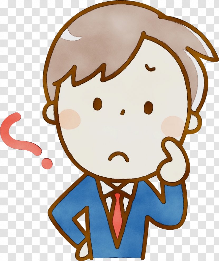 Cartoon Cheek Facial Expression Head Nose - Male - Smile Happy Transparent PNG