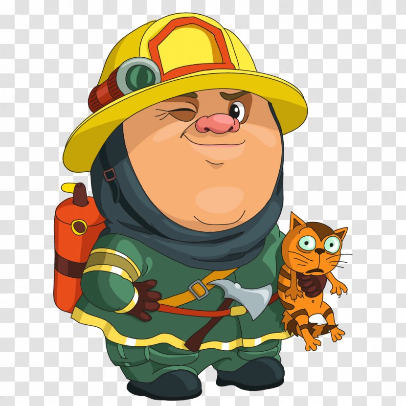 Vector Graphics Clip Art Image - Firefighter - Avatars Cartoon Transparent PNG