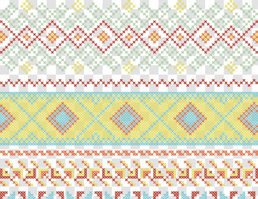 Cross Stitch Flowers Cross-stitch Embroidery Pattern - Area - Retro Palace Transparent PNG