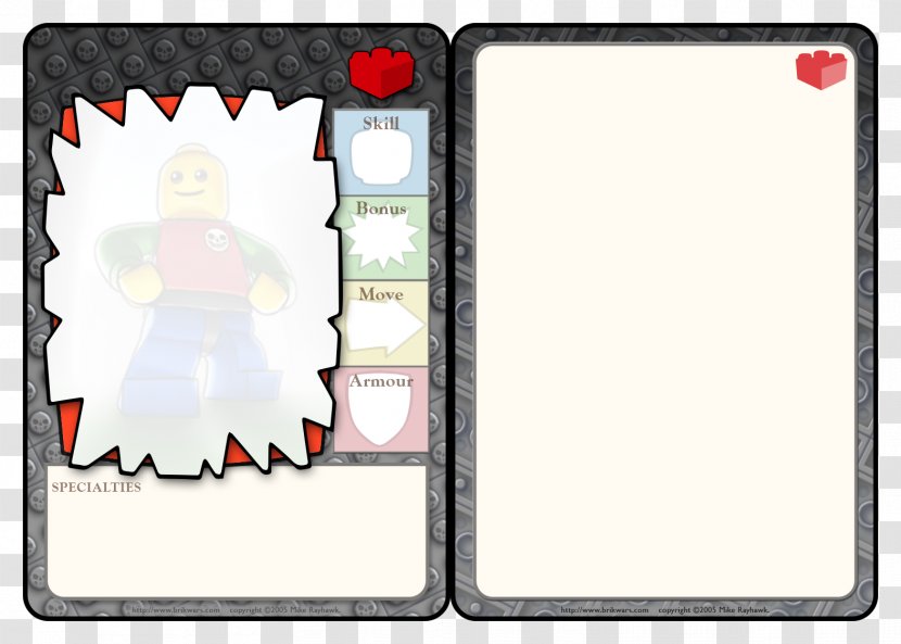 BrikWars Game Miniature Wargaming Toy Construction Set - Area - Card Template Transparent PNG