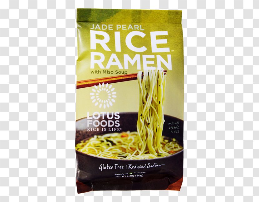 Ramen Miso Soup Pad Thai Chinese Noodles Lotus Foods - Rice Transparent PNG