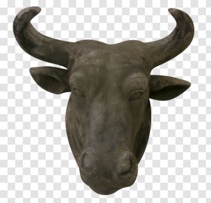 Cattle Sculpture Snout Jeffrey Horn - Bull Cart Transparent PNG