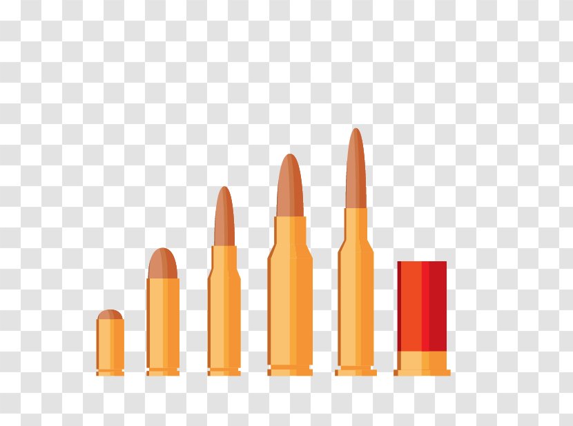 Bullet Weapon Knife Ammunition - Orange Transparent PNG