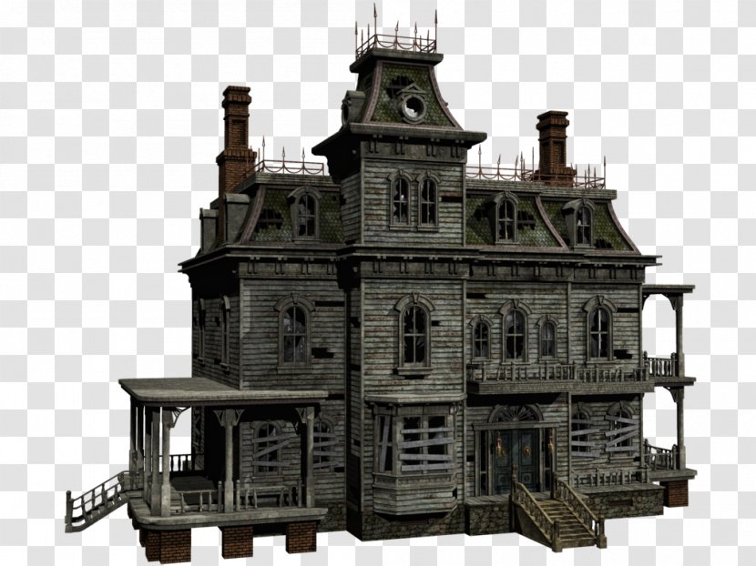 Haunted House Winchester Mystery Ghost Hunting - Mansion - Creepy Transparent PNG