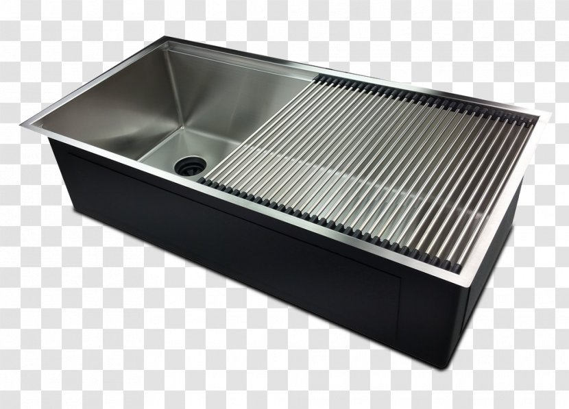 Kitchen Sink Stainless Steel Drain Bowl Transparent PNG
