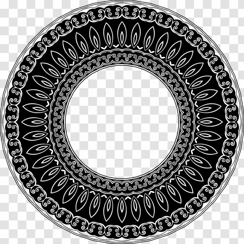 Mandala Chakra Anahata Sunset Plumbing Of Bend Hinduism - Black And White - Page Transparent PNG