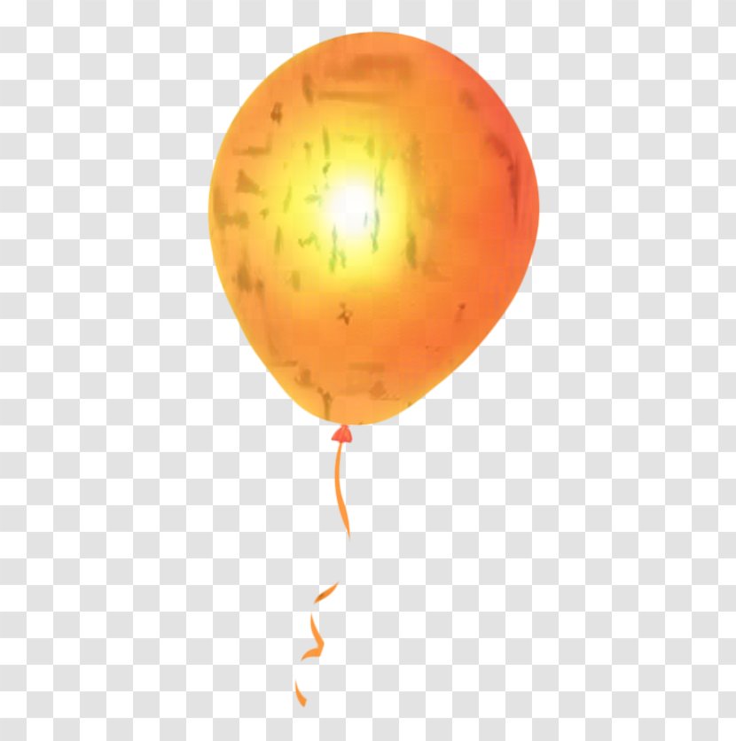 Orange Balloon - Party Supply Transparent PNG