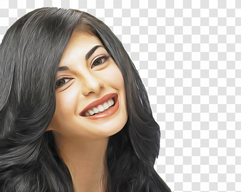Tooth Cartoon - Hair Coloring - Lace Wig Gesture Transparent PNG