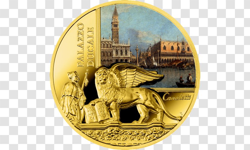 Doge's Palace Coin Piazza San Marco Doge Of Venice - Medal - Polish Currency Denominations Transparent PNG