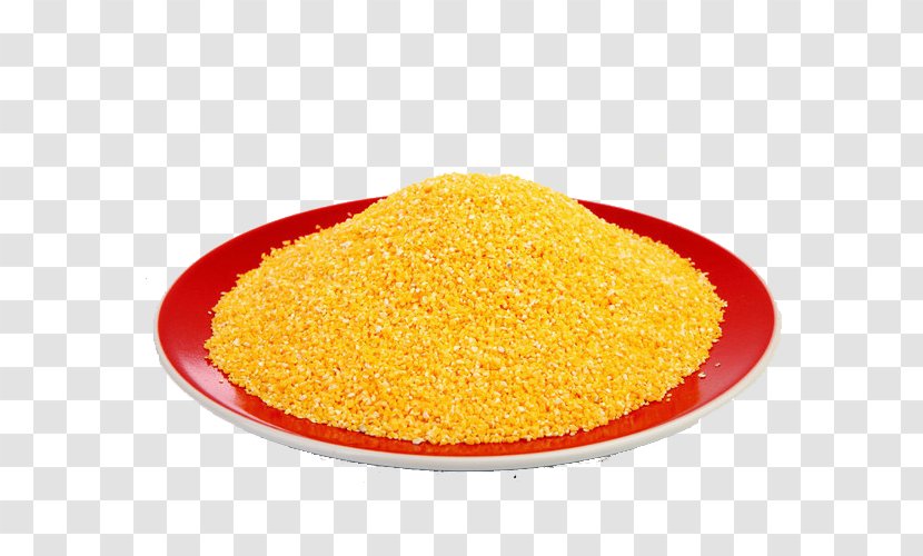 Vegetarian Cuisine Yellow Maize Millet - Dish - Corn Powder Transparent PNG