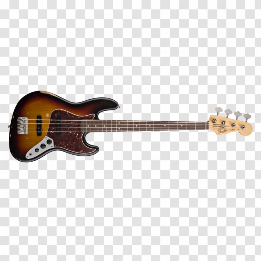 Fender Standard Jazz Bass Precision Guitar Musical Instruments Corporation - Silhouette Transparent PNG
