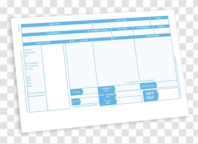 Paycheck Template Payroll Payment Company - Flyer Transparent PNG