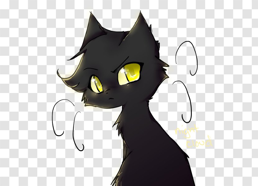 Whiskers Cat Kitten Warriors Nightcloud - Paw Transparent PNG