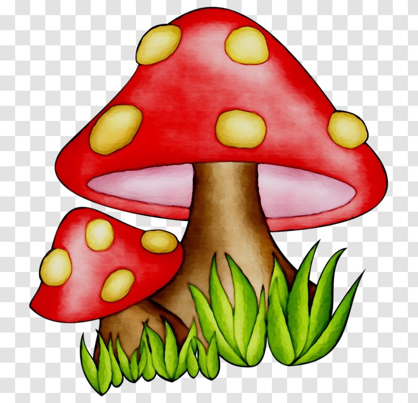 Clip Art Illustration Vegetable Fruit - Cartoon - Mushroom Transparent PNG