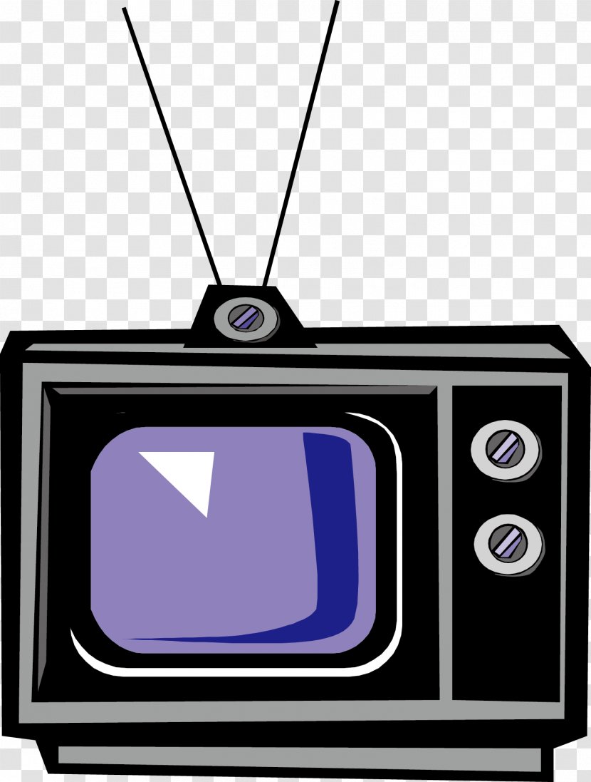 Black And White Television Set - Purple - TV Transparent PNG
