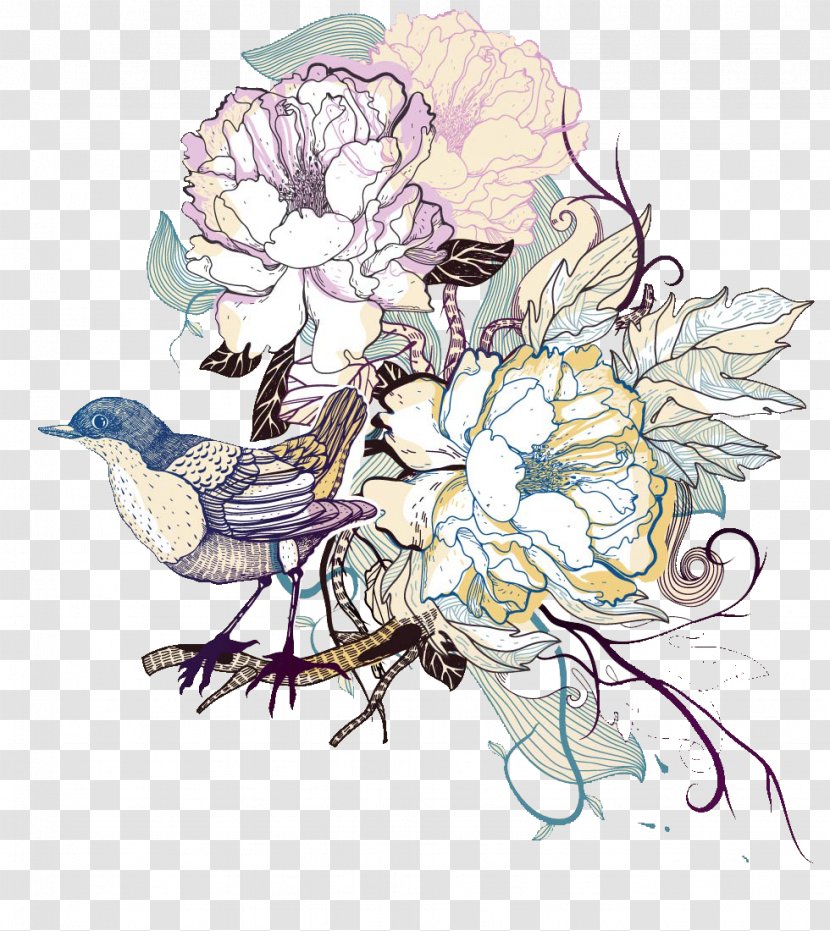 Floral Design Drawing Art - Flower Arranging Transparent PNG