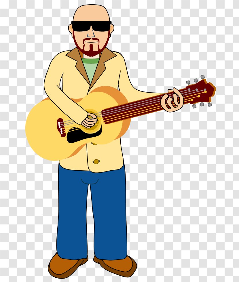 Acoustic Guitar Guitarist Clip Art - Heart - Player Cartoon Transparent PNG