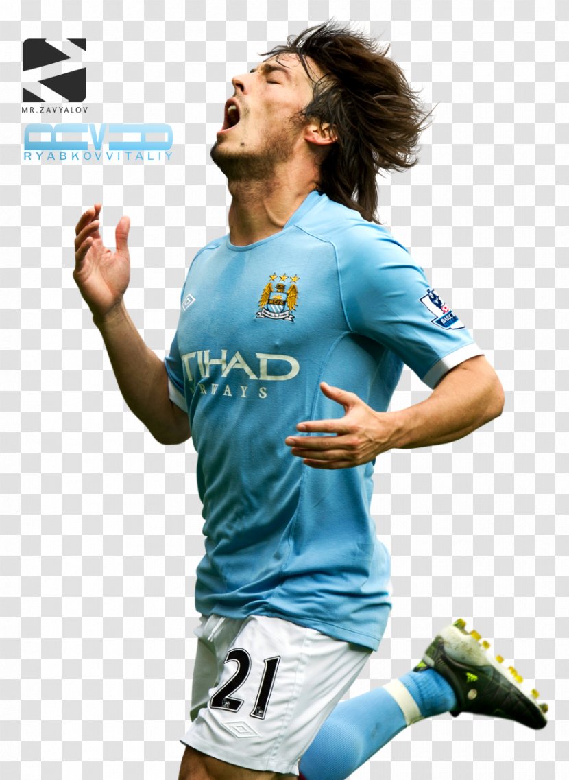 David Silva Manchester City F.C. United Football Player - Jersey - De Gea Transparent PNG