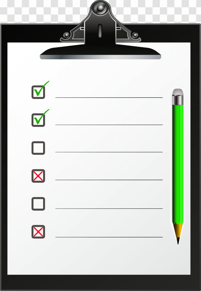 Template Clipboard Microsoft Excel - Document - Vector Pencil Transparent PNG