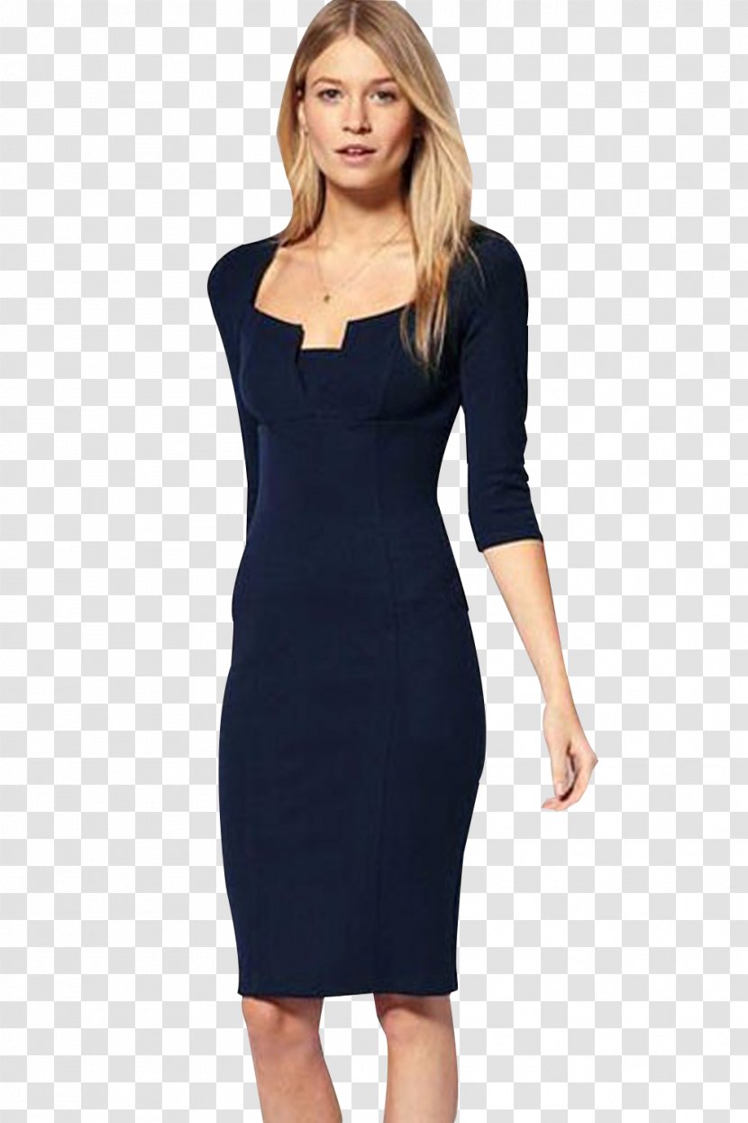 Dress Formal Wear Navy Blue Sleeve - Fashion Transparent PNG
