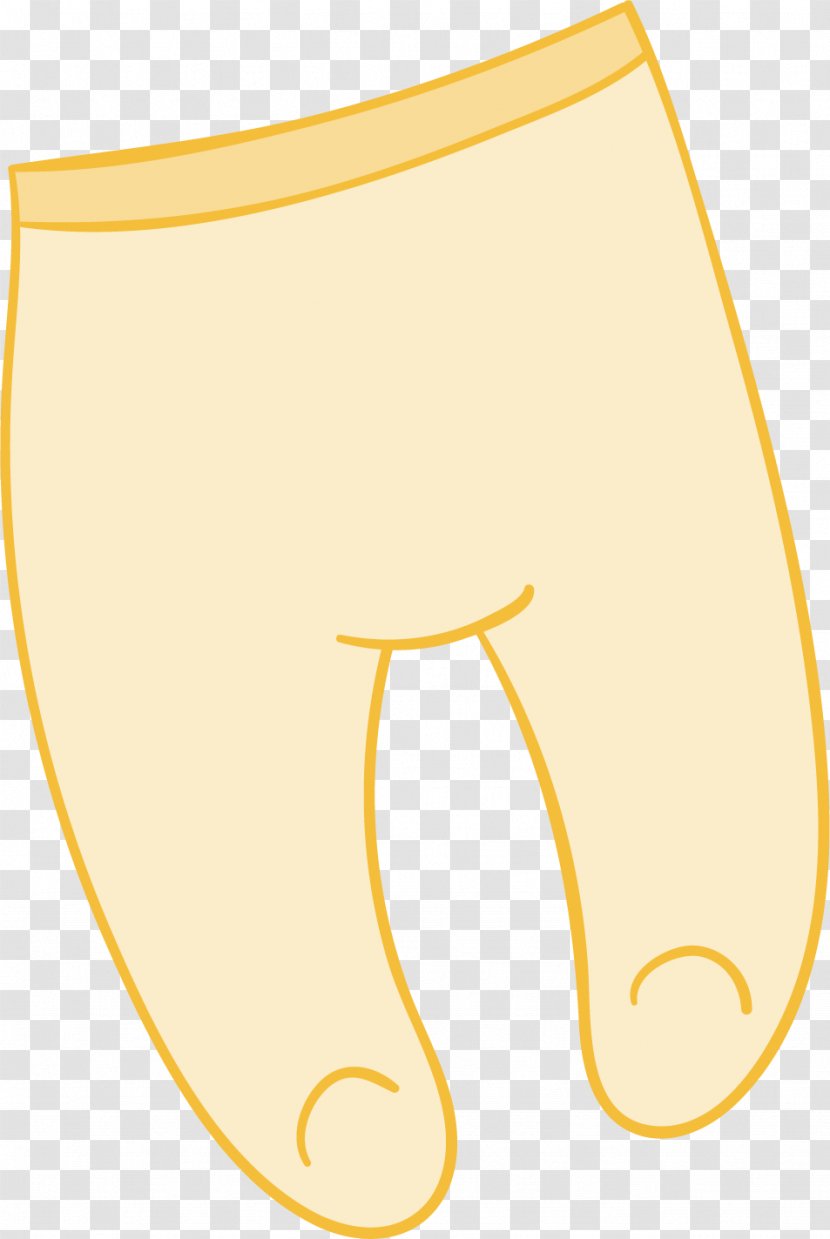 Underpants Trousers Clip Art - Yellow - Beige Baby Transparent PNG