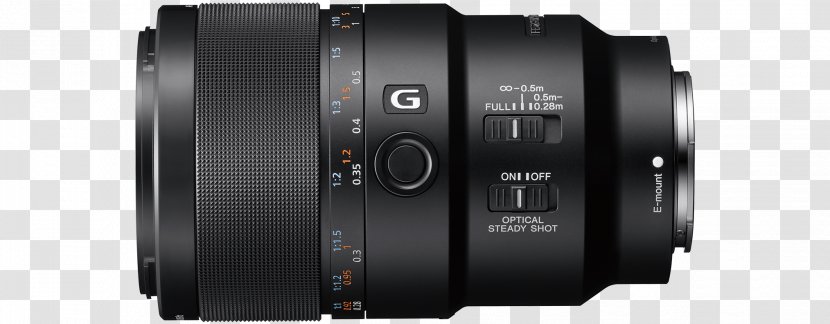Sony FE Macro 90mm F/2.8 G OSS E-mount Camera Lens Photography - Frame Transparent PNG