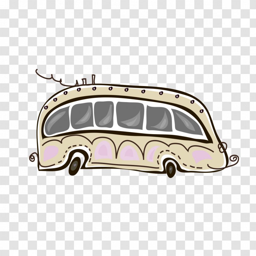Double-decker Bus Public Transport Illustration - Motor Vehicle - Cartoon Transparent PNG
