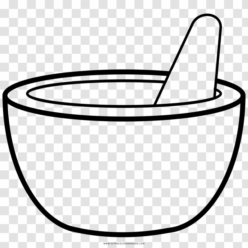 Mortar And Pestle Drawing Coloring Book Pilão - Artwork - Painting Transparent PNG
