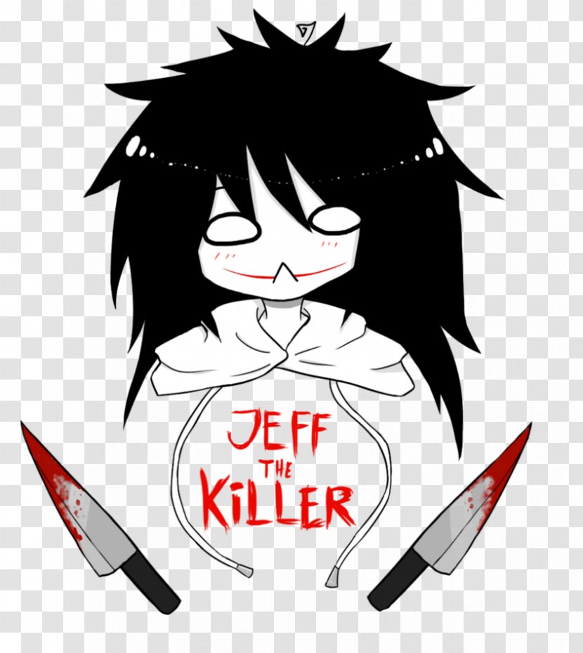 Jeff The Killer Slenderman Drawing Fan Art - Heart Transparent PNG